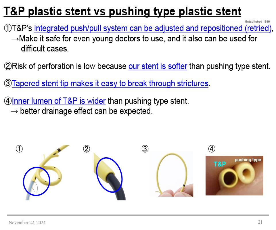 Plastic Sten vs Pushing Type Stent