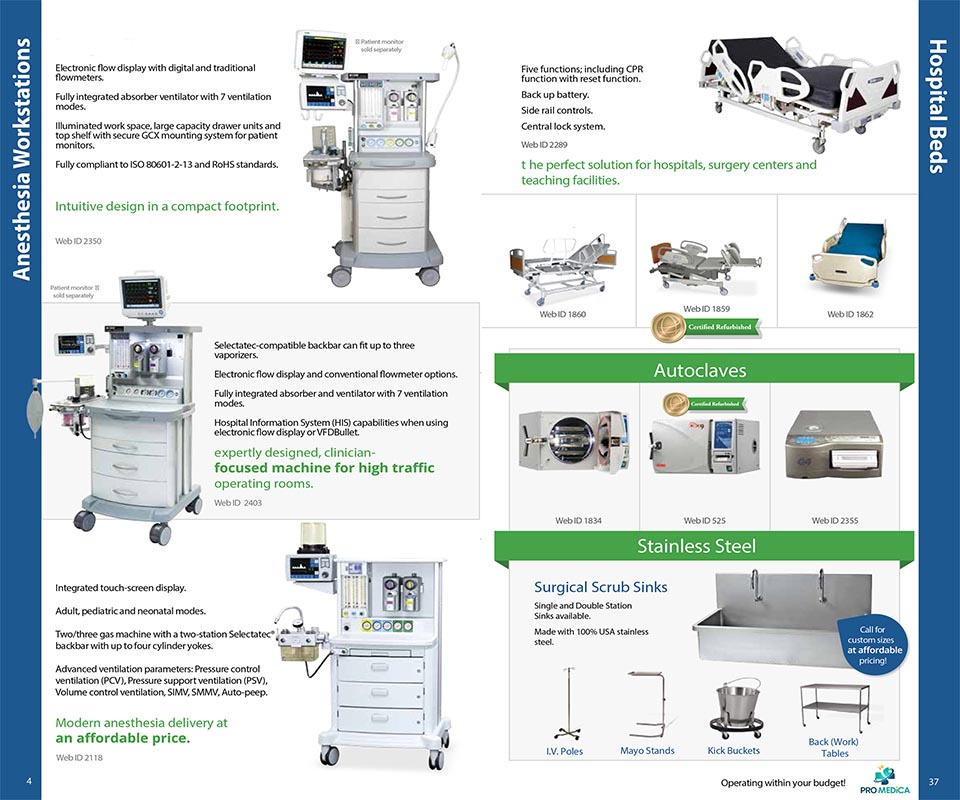 Anesthesia Workstations & Hospital Beds